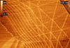 STM image of graphite surface  Pt/Ir tip, It = 0.5 nA, Ut = -50 mV